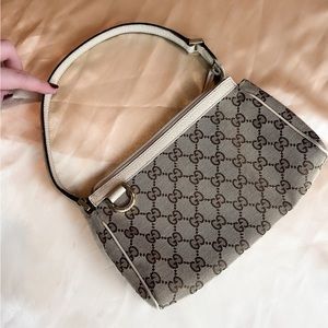 💞💞SOLD💞💞 Gucci Abbey Pochette GG Canvas Mini Bag